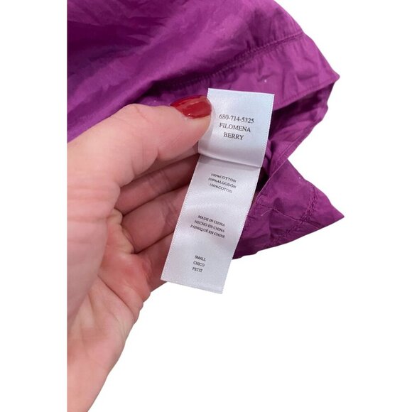 Rails Filomena blouse purple flutter Sleeve Ruffle Lace Berry Size Small - Picture 9 of 9